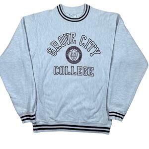 Vintage Y2K Champion Grove City College Reverse Weave Crewneck Sweatshirt Small